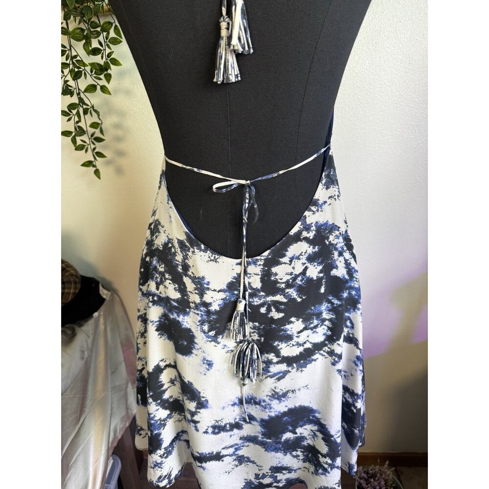 100% Silk Rory Beca Tie Dye Slip Dress | Boho | Festival | Backless | Cool Girl - Picture 14 of 15